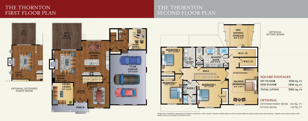 The Thornton with 3 Car Garage